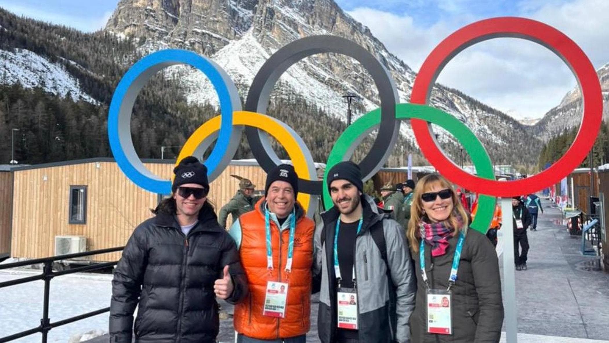 Professor Pitsiladis and the HKBU team at Milano-Cortina 2026